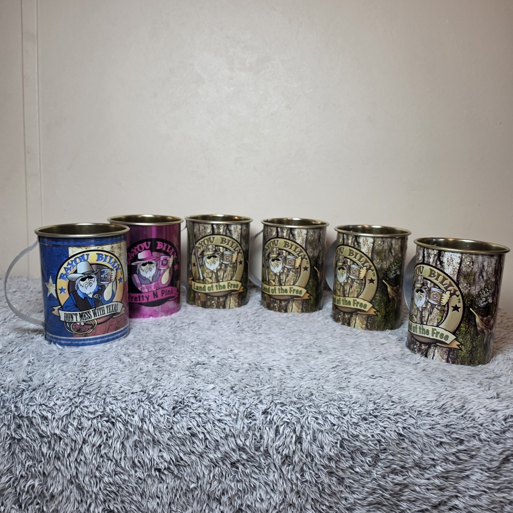 Bayou Billy Cups Lot of 6